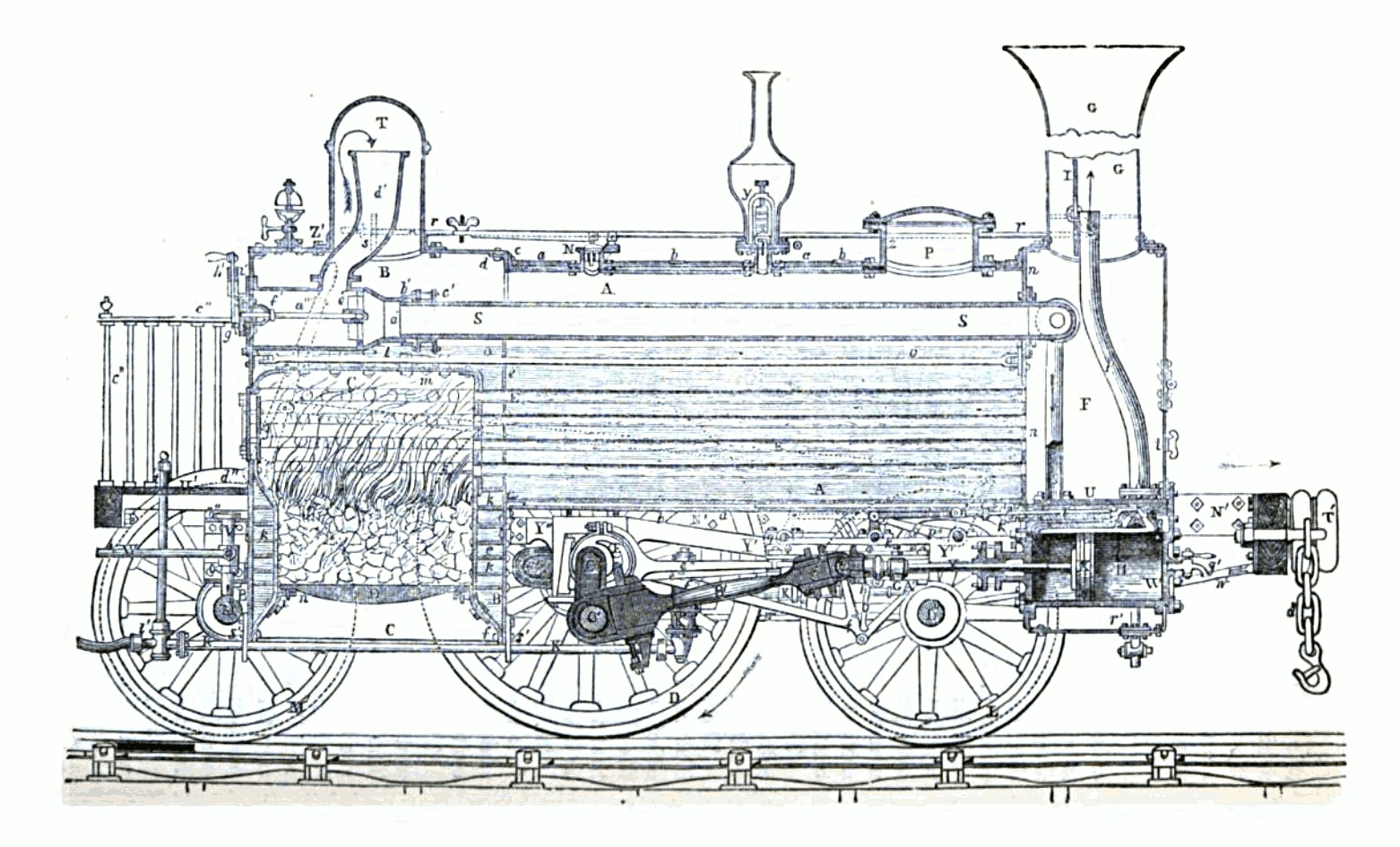 Steam train engine drawing фото 45