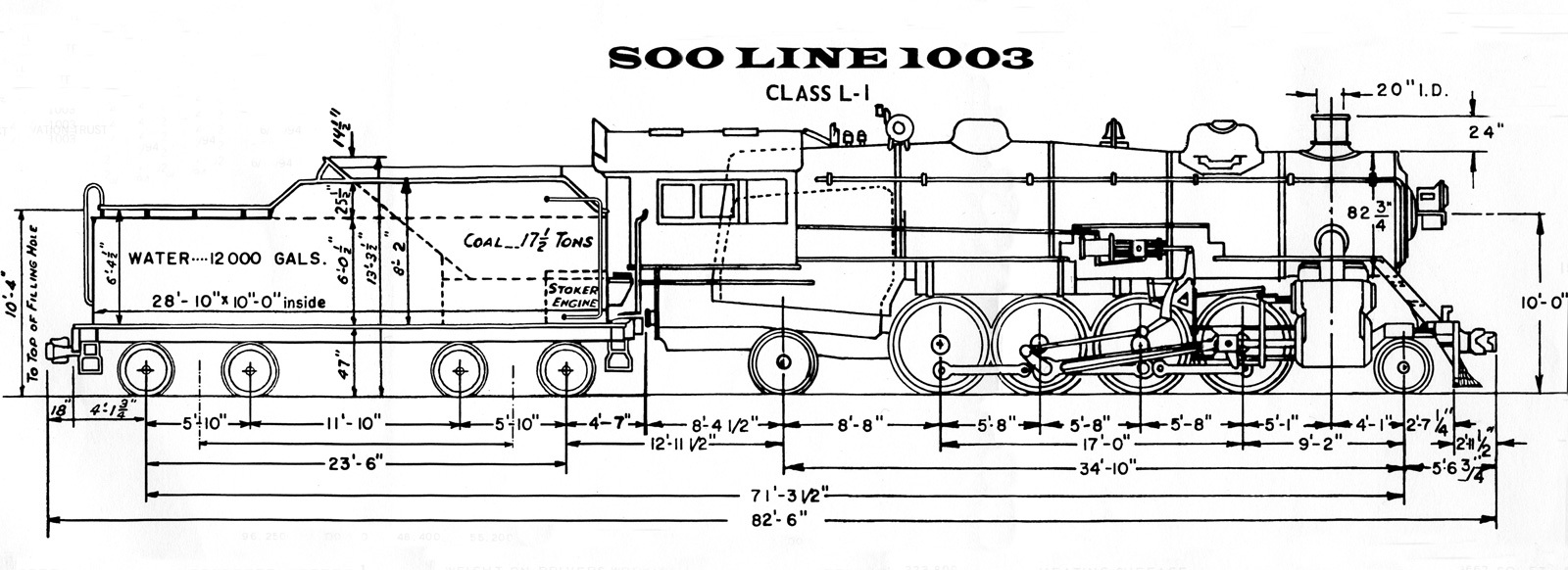 1600x582 Soo Line - Steam Train Line Drawing