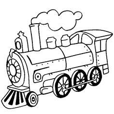 236x236 Awesome Steam Engine Train Coloring Pages - Steam Train Line Drawing