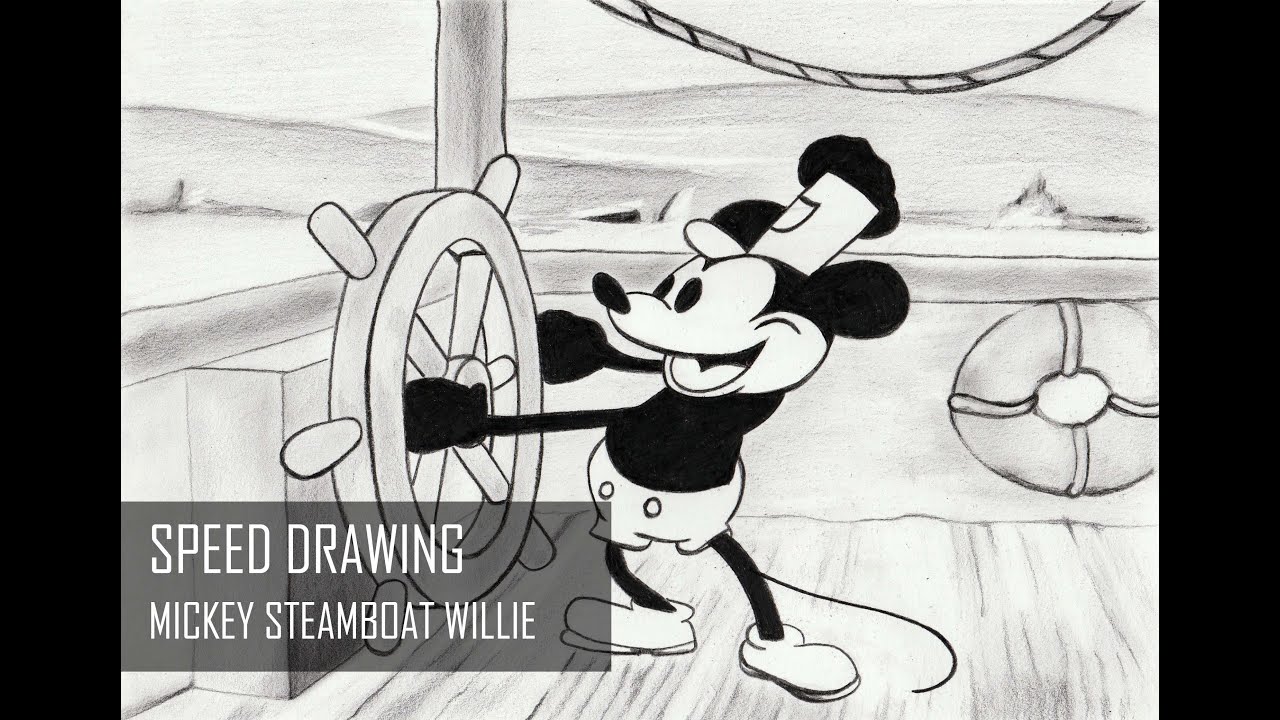 1280x720 speed drawing - Steamboat Drawing