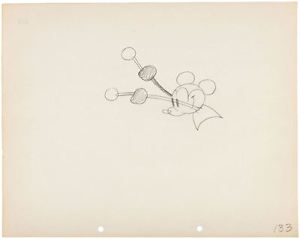 300x239 mickey mouse steamboat willie original production drawing - Steamboat Willie Drawing