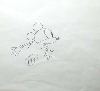 400x362 original walt disney production drawing from steamboat willie - Steamboat Willie Drawing