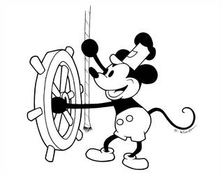 318x250 steamboat willie - Steamboat Willie Drawing