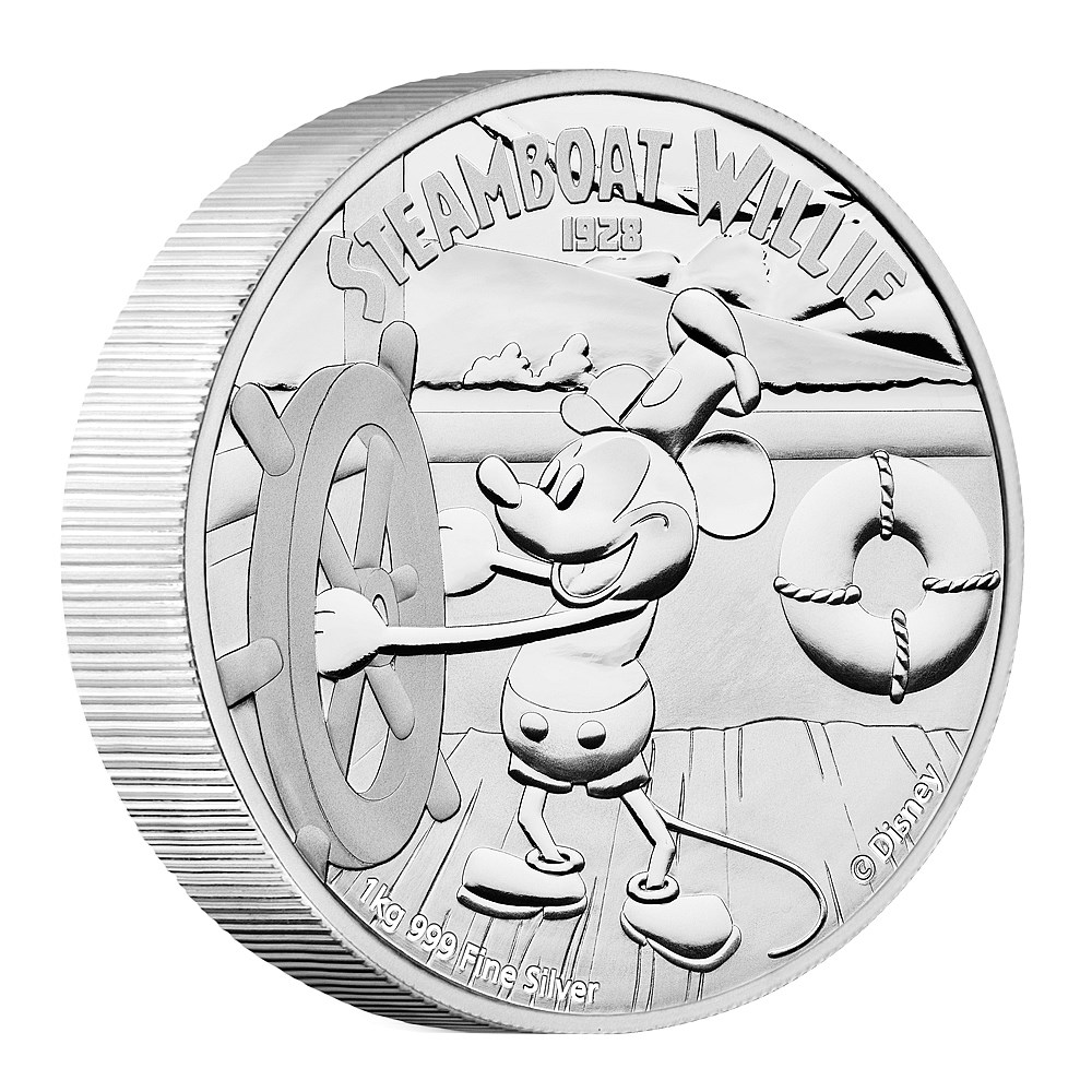 1000x1000 disney silver coin steamboat willie new zealand mint - Steamboat Willie Drawing