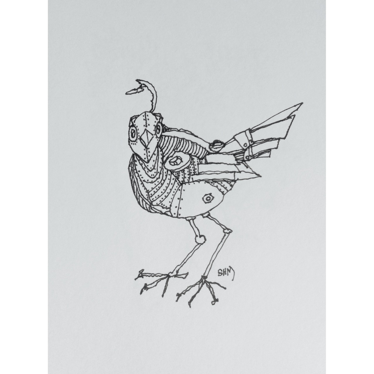 1280x1280 Thursday Drawings Steampunk Bird, I Find These So Hard - Steampunk Bird Drawing