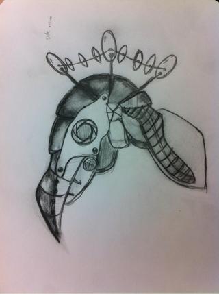 320x429 I Was Going Through Steampunk Drawings Bc I Think I'm Into That - Steampunk Bird Drawing