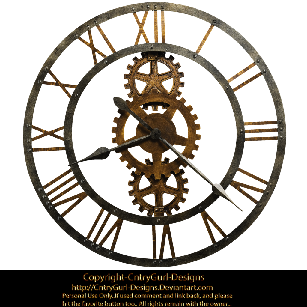 1024x1024 Collection Of Free Clock Drawing Stone Download On Ui Ex - Steampunk Clock Drawing