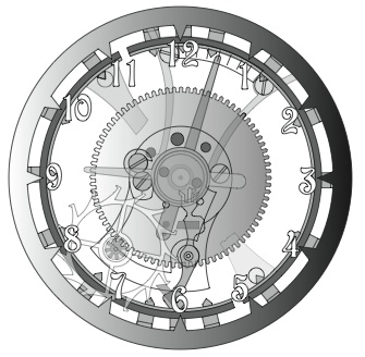 335x328 Steampunk - Steampunk Clock Drawing