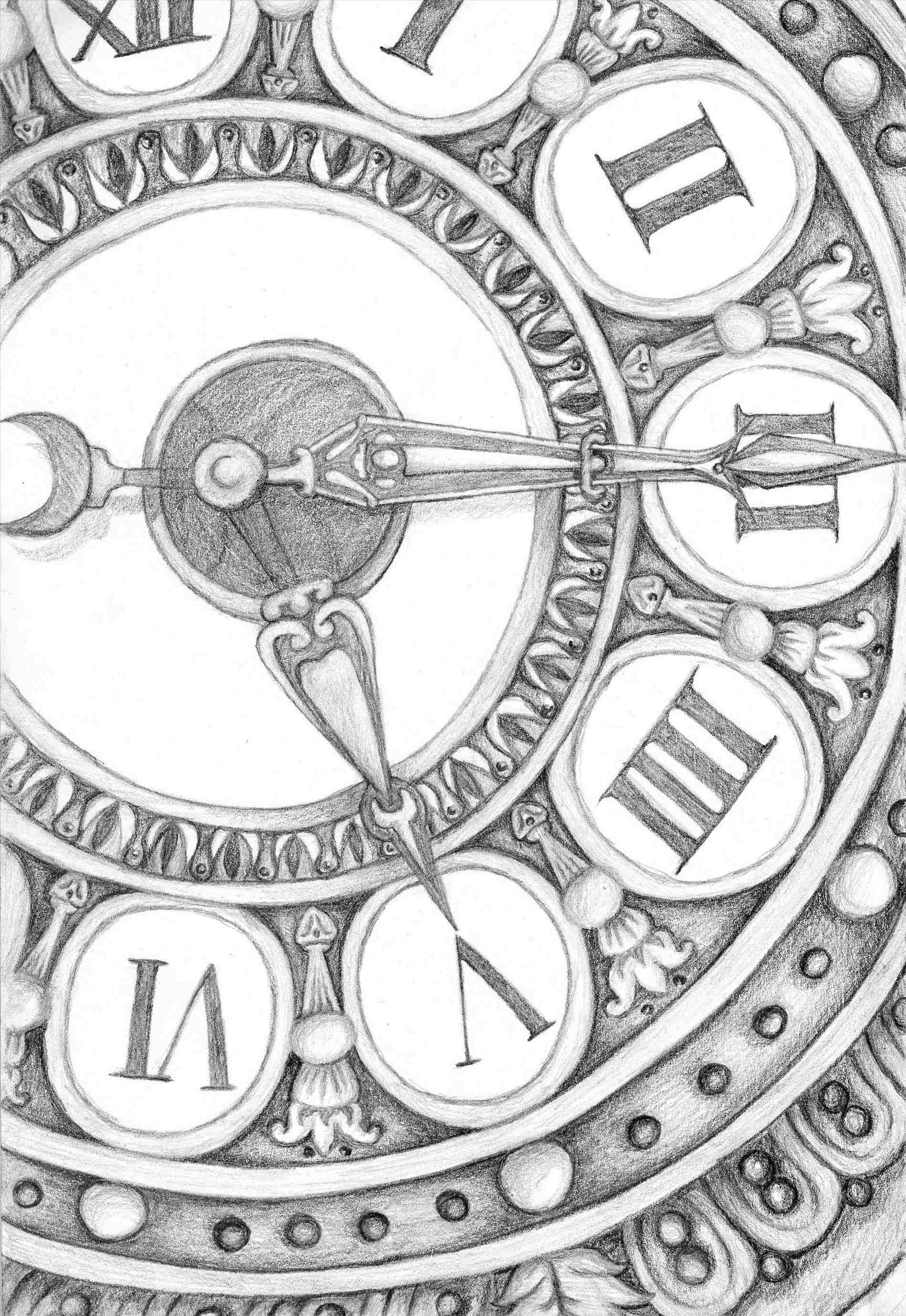 Steampunk Clock Drawing at Explore collection of