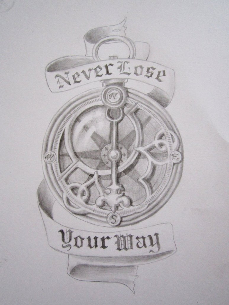 Steampunk Compass Drawing at PaintingValley.com | Explore collection of ...