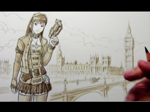 480x360 How To Draw Steampunk Characters - Steampunk Drawings
