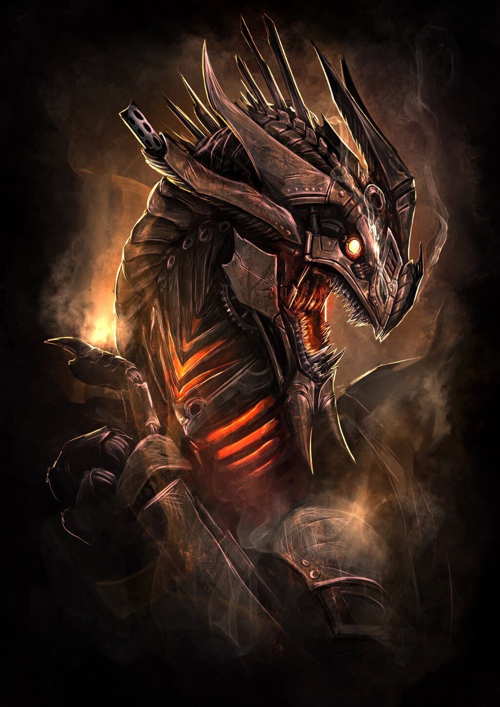 1024x1448 Beautiful Steampunk Drawings Illustrations Inspirationfeed - Steampunk Drawings