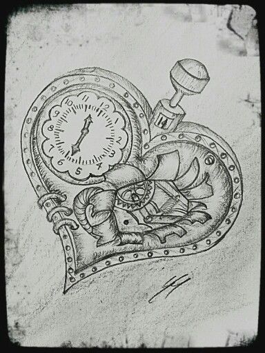 384x512 Broken Steampunk Heart - Steampunk Drawings