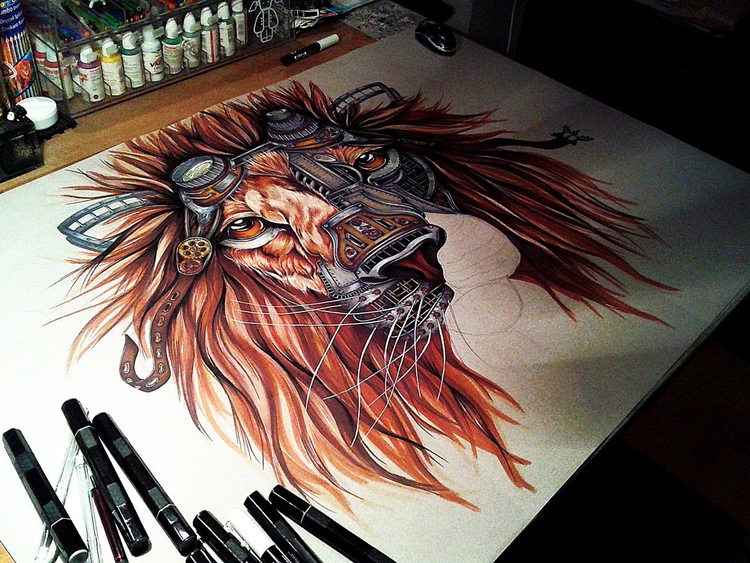 1080x810 Design Stack A Blog About Art, Design And Architecture Drawing - Steampunk Drawings