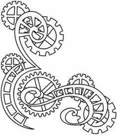 236x272 drawn gears steampunk - Steampunk Gears And Cogs Drawing