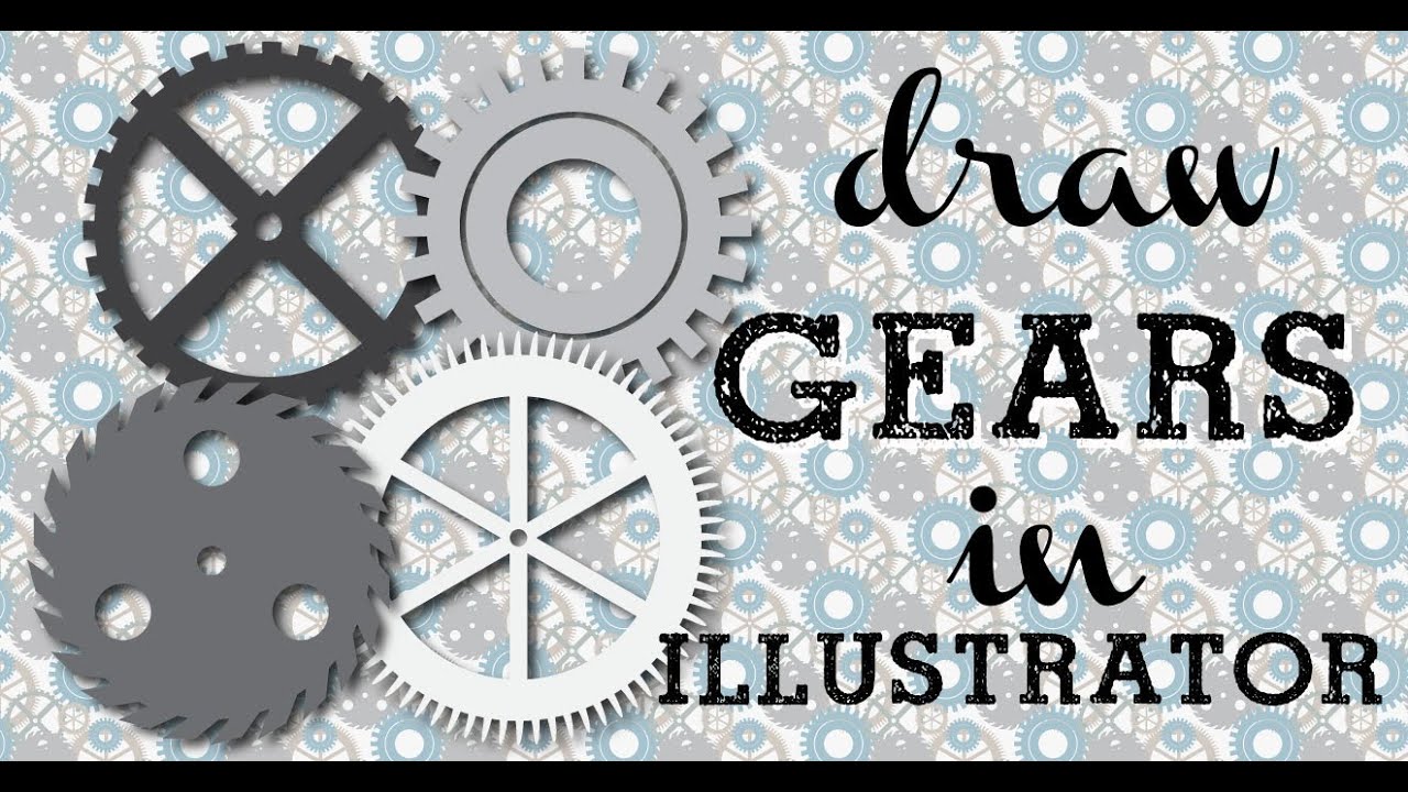 1280x720 steampunk gears in illustrator - Steampunk Gears And Cogs Drawing