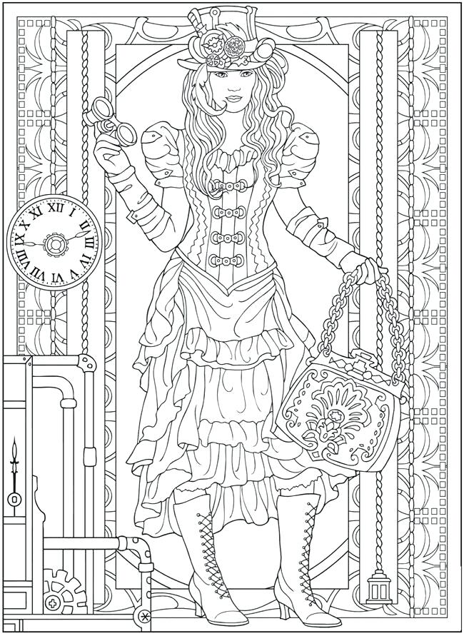 650x891 coloring coloring pages footage steampunk gears gallery book app - Steampunk Gears And Cogs Drawing