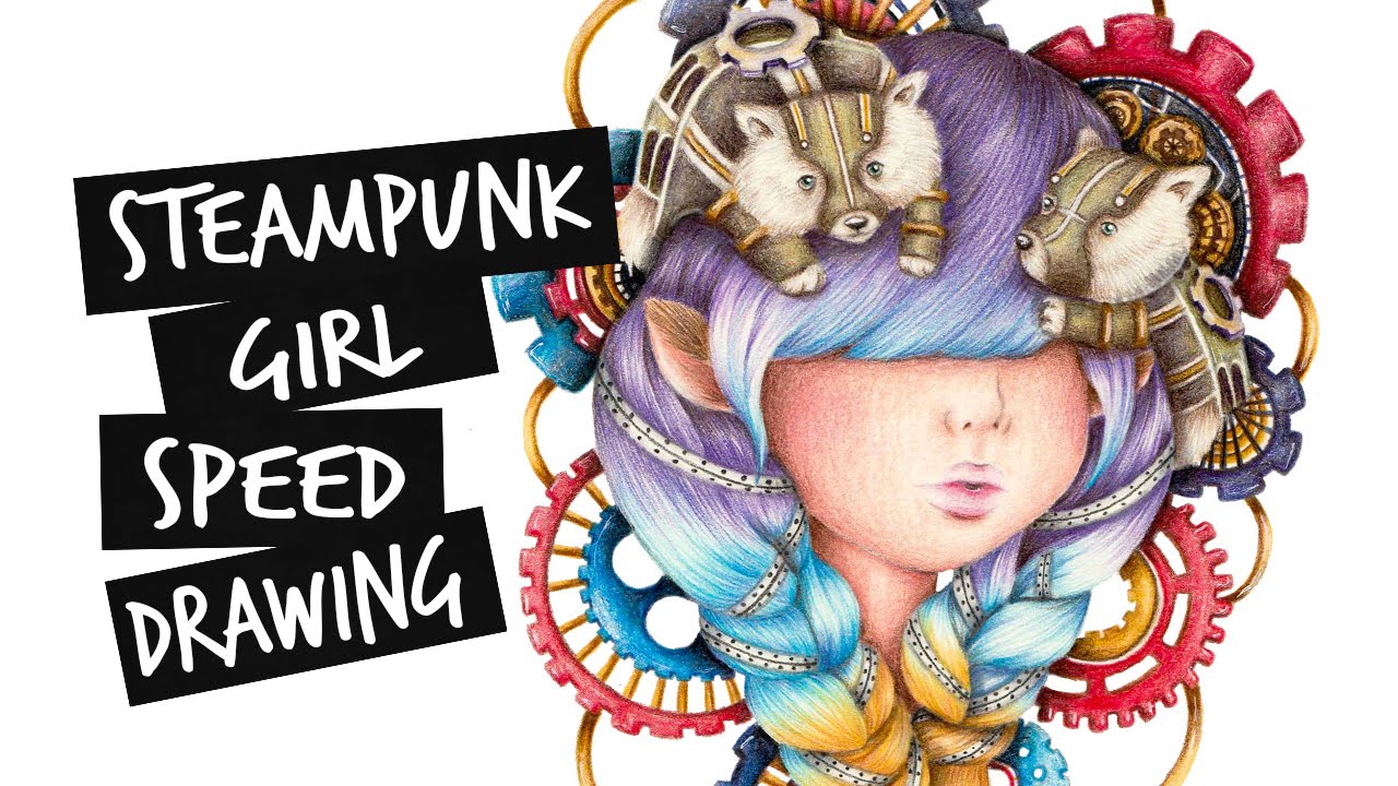 1280x720 Themed Portraits Steampunk Girl - Steampunk Girl Drawing