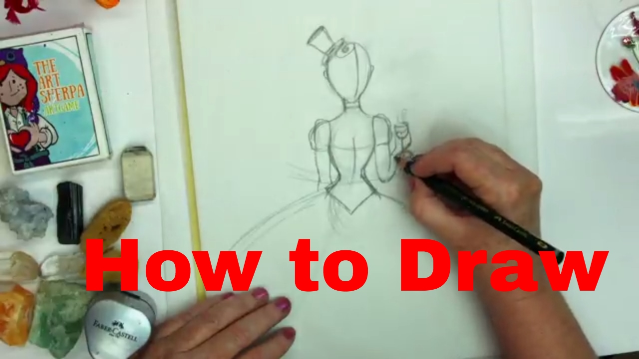 1280x720 How To Draw In The Steampunk Girl For Beginners - Steampunk Girl Drawing
