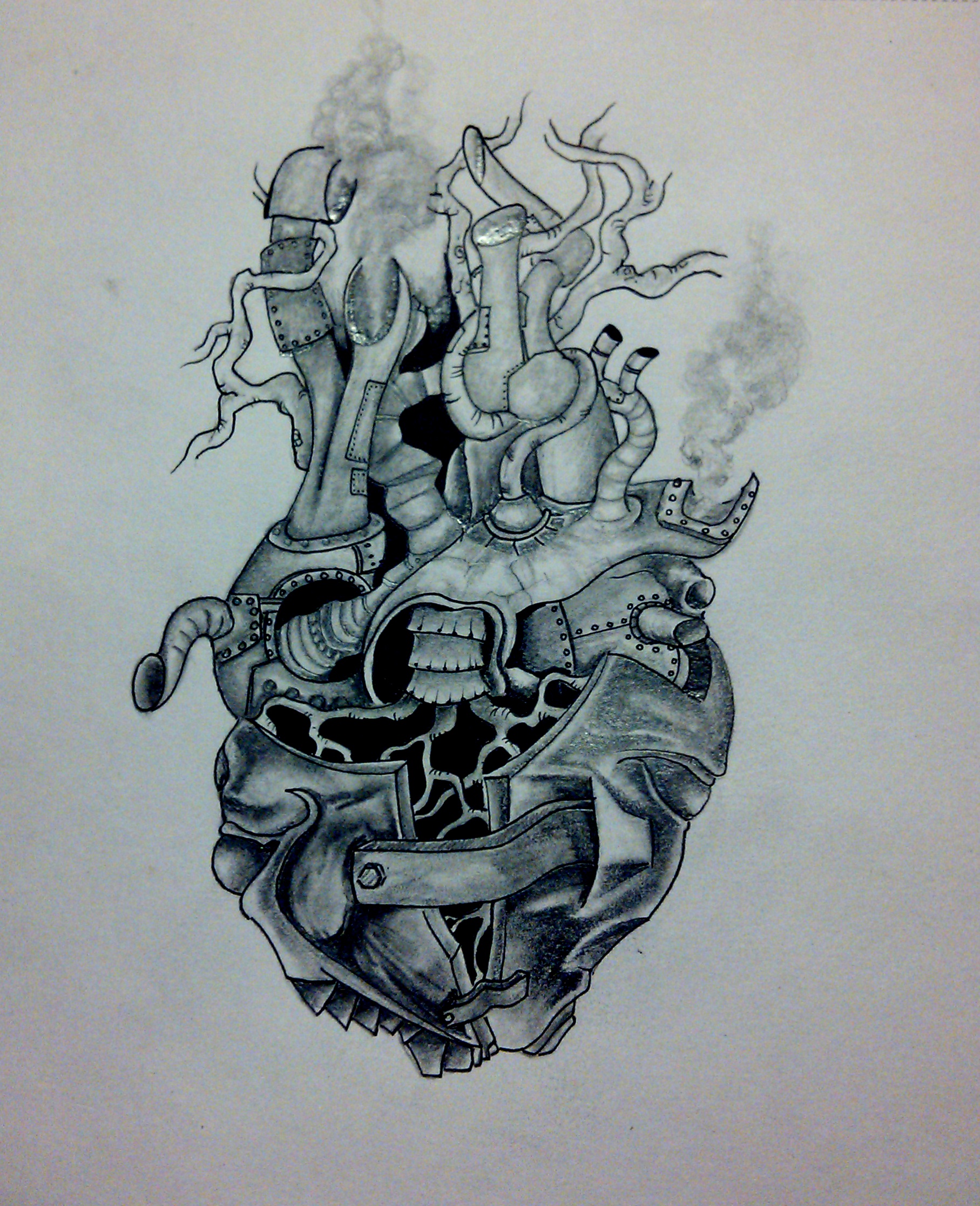 1815x2233 Steampunk Heart Artofscottk - Steampunk Heart Drawing