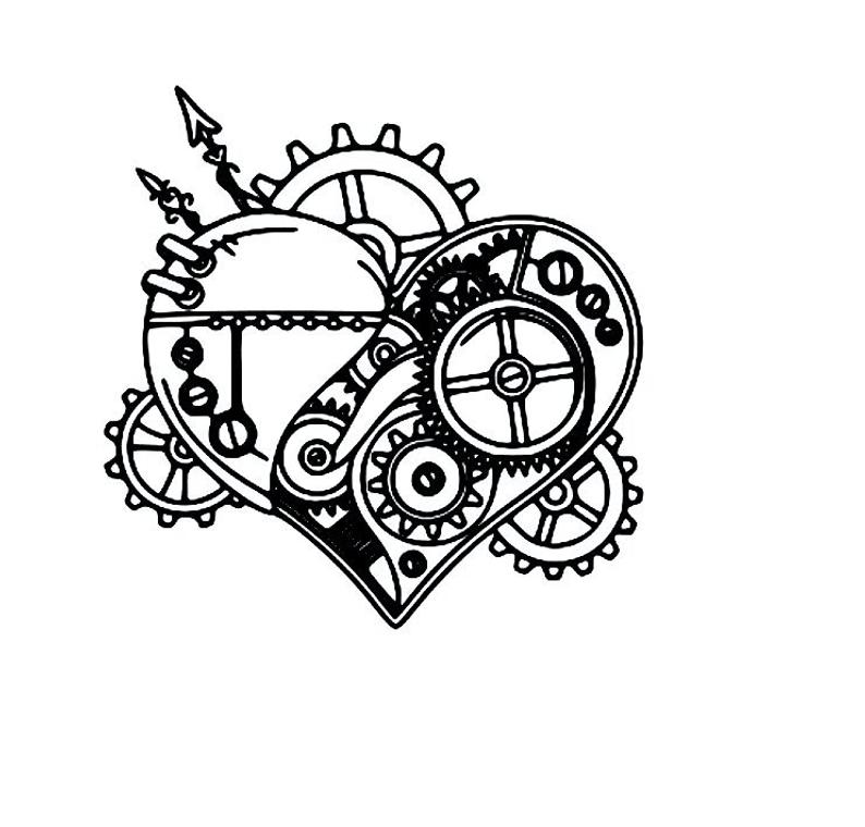 Steampunk Heart Drawing at PaintingValley.com | Explore collection of ...