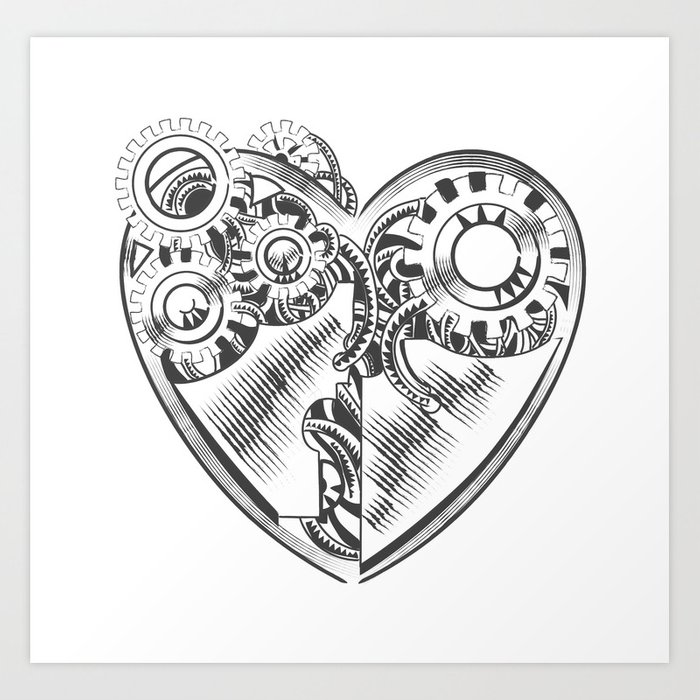 Steampunk Heart Drawing at PaintingValley.com | Explore collection of ...