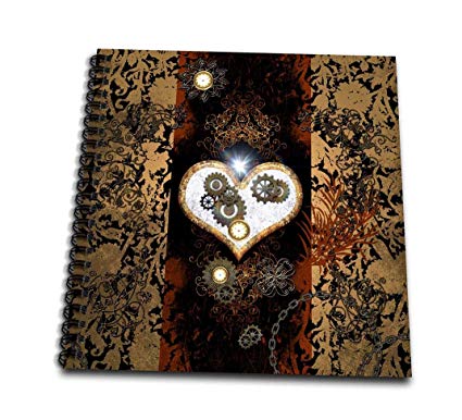 425x386 steampunk heart with clocks and gears drawing - Steampunk Heart Drawing