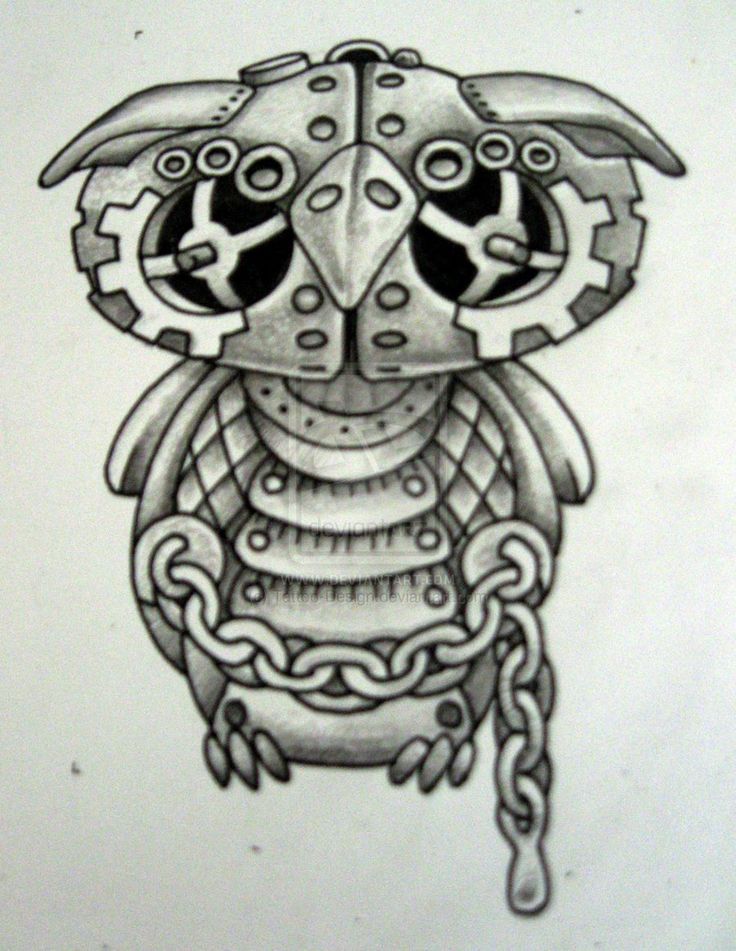 736x951 Owl Steampunk Drawings - Steampunk Owl Drawing