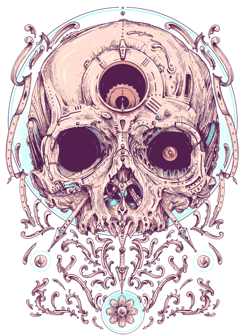 Steampunk Skull Drawing at Explore collection of