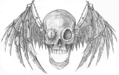 394x250 Steampunk Skull - Steampunk Skull Drawing