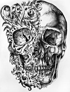 236x309 Steampunk Tattoo - Steampunk Skull Drawing