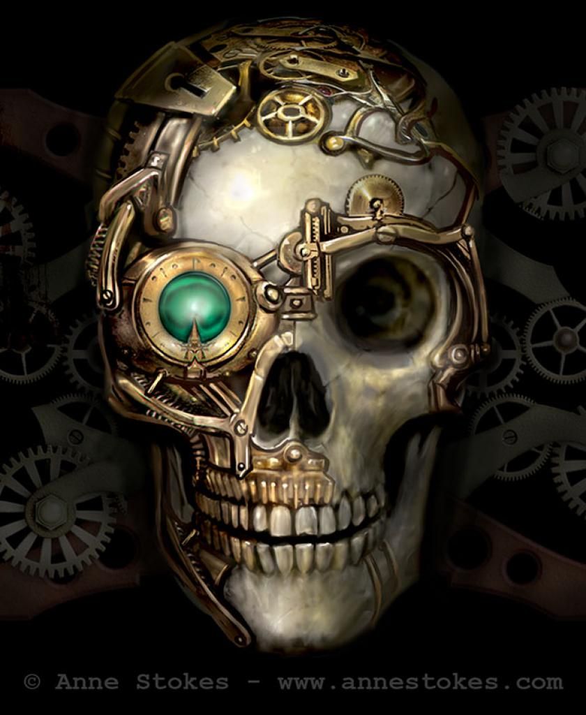 840x1024 Steampunk Skull - Steampunk Skull Drawing
