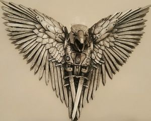 300x239 crow raven bird skull replica taxidermy study unusual gift - Steampunk Skull Drawing