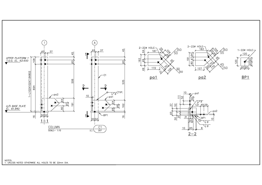 850x601 structural steel detailing shop drawings services - Steel Drawing