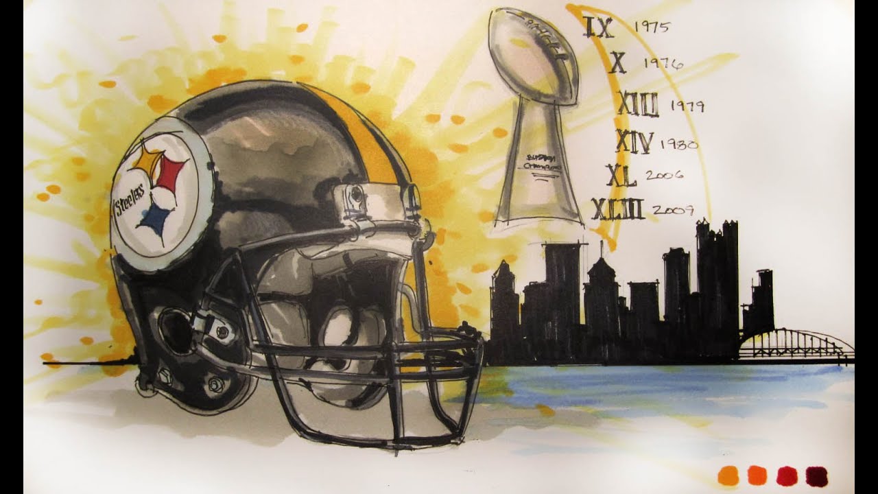 Steelers Drawings at PaintingValley.com | Explore collection of ...