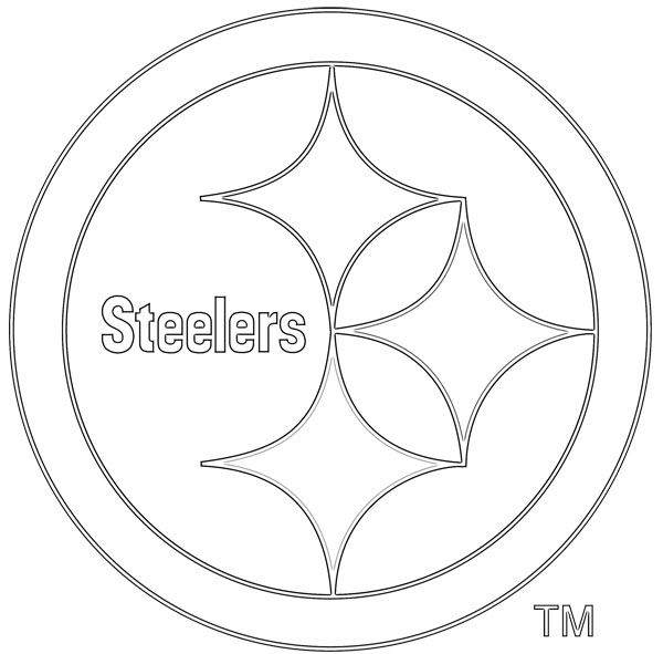 600x591 pittsburgh steelers logos - Steelers Logo Drawing