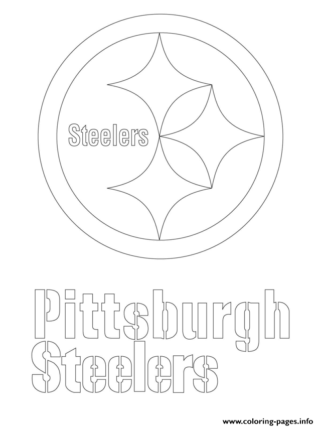 640x853 print pittsburgh steelers logo football sport coloring pages - Steelers Logo Drawing