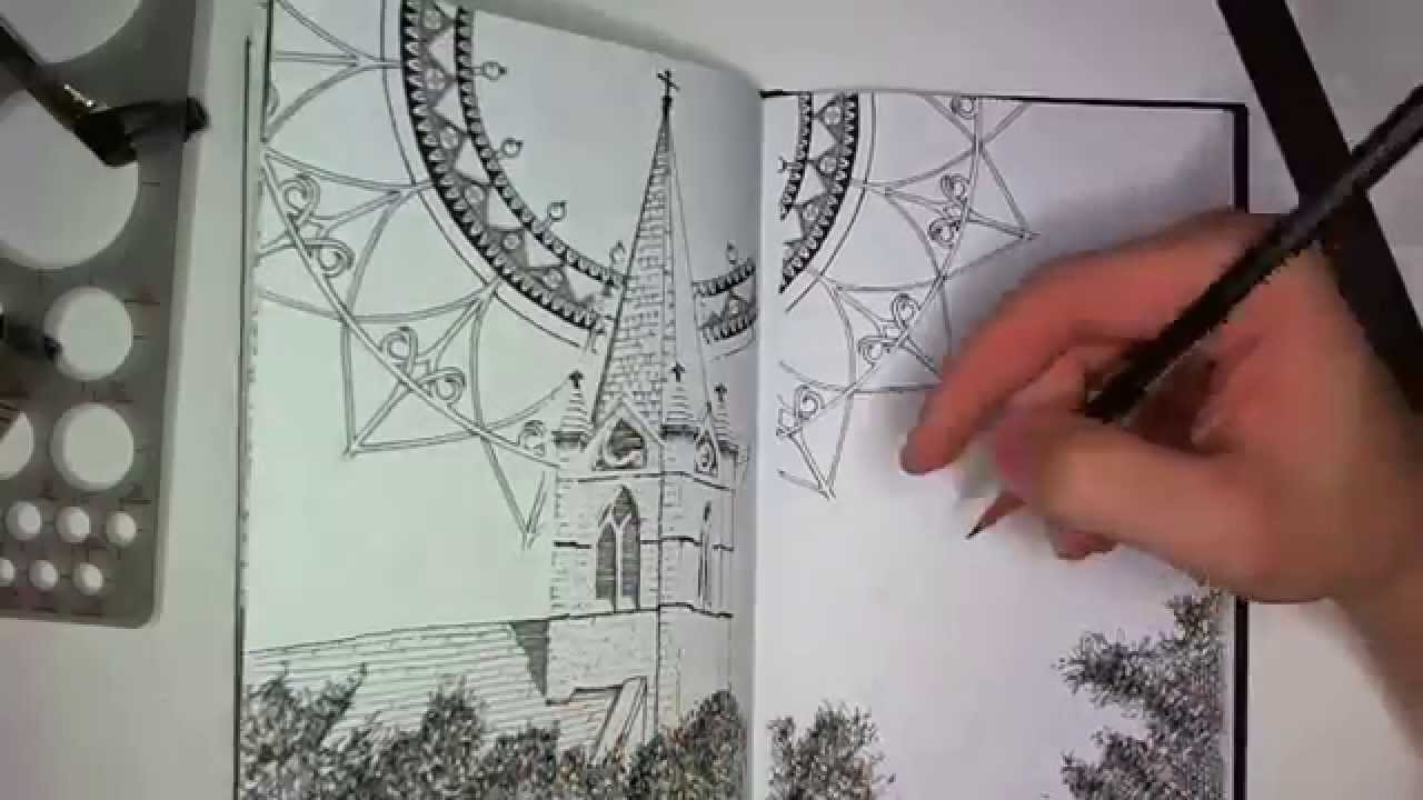 1280x720 Drawing In My Book - Steeple Drawing
