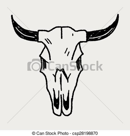 450x470 steer skull clip art clip art - Steer Head Drawing