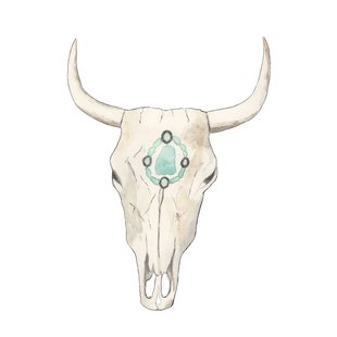 310x310  - Steer Skull Drawing
