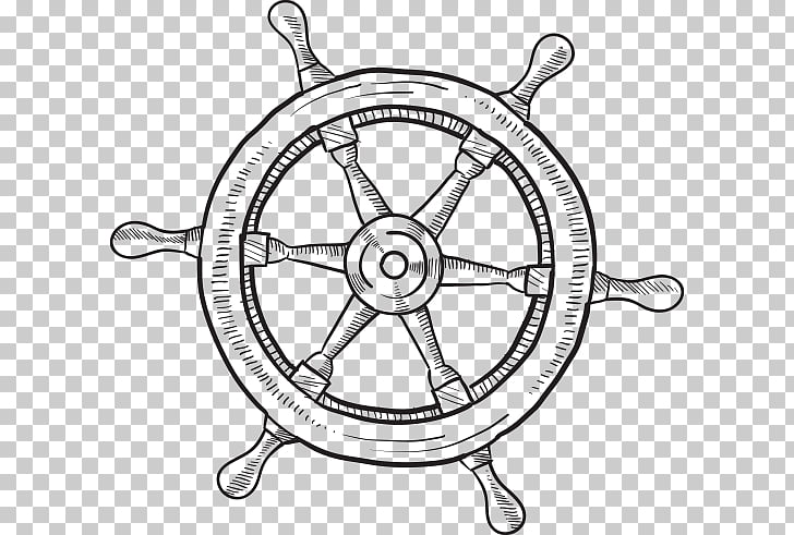 728x491 Ship's Wheel Motor Vehicle Steering Wheels Drawing Anchor, Ship - Steering Wheel Drawing
