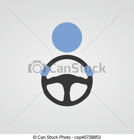 450x470 Steering Wheel Icon Vector Schematic Drawing Of The Driver - Steering Wheel Drawing