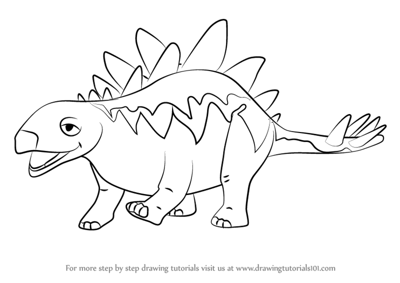 Stegosaurus Drawing at PaintingValley.com | Explore collection of ...