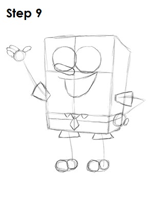 300x388 How To Draw Spongebob Step - Step By Step Drawing