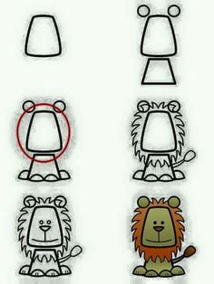 236x314 Best Drawing Cartoon Animals Images Animal Drawings, Kid - Step By Step Drawing Animals For Adults