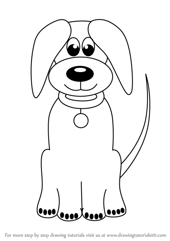 567x800 Learn How To Draw Cartoon Dog Easy - Step By Step Drawing Cartoons