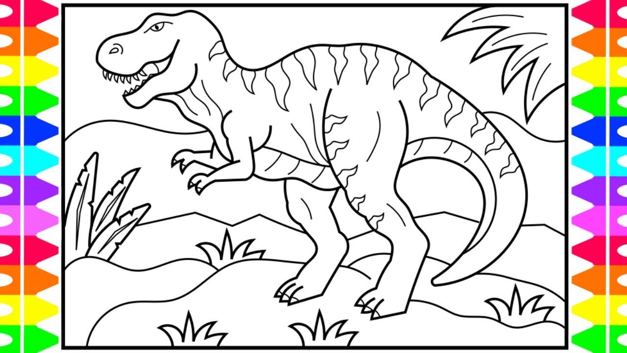 1280x720 How To Draw A Dinosaur For Kids Drawing Dinosaur - Step By Step Drawing Dinosaurs