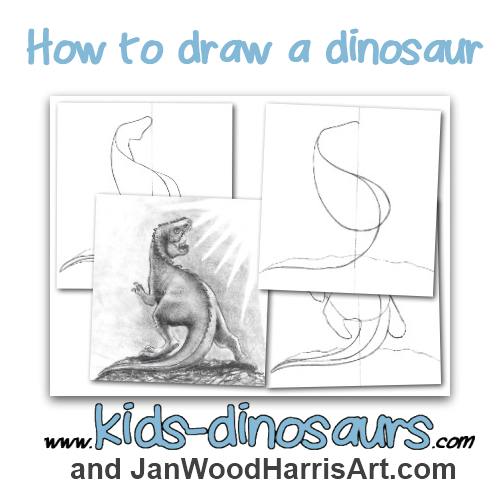 500x500 How To Draw A Dinosaur - Step By Step Drawing Dinosaurs