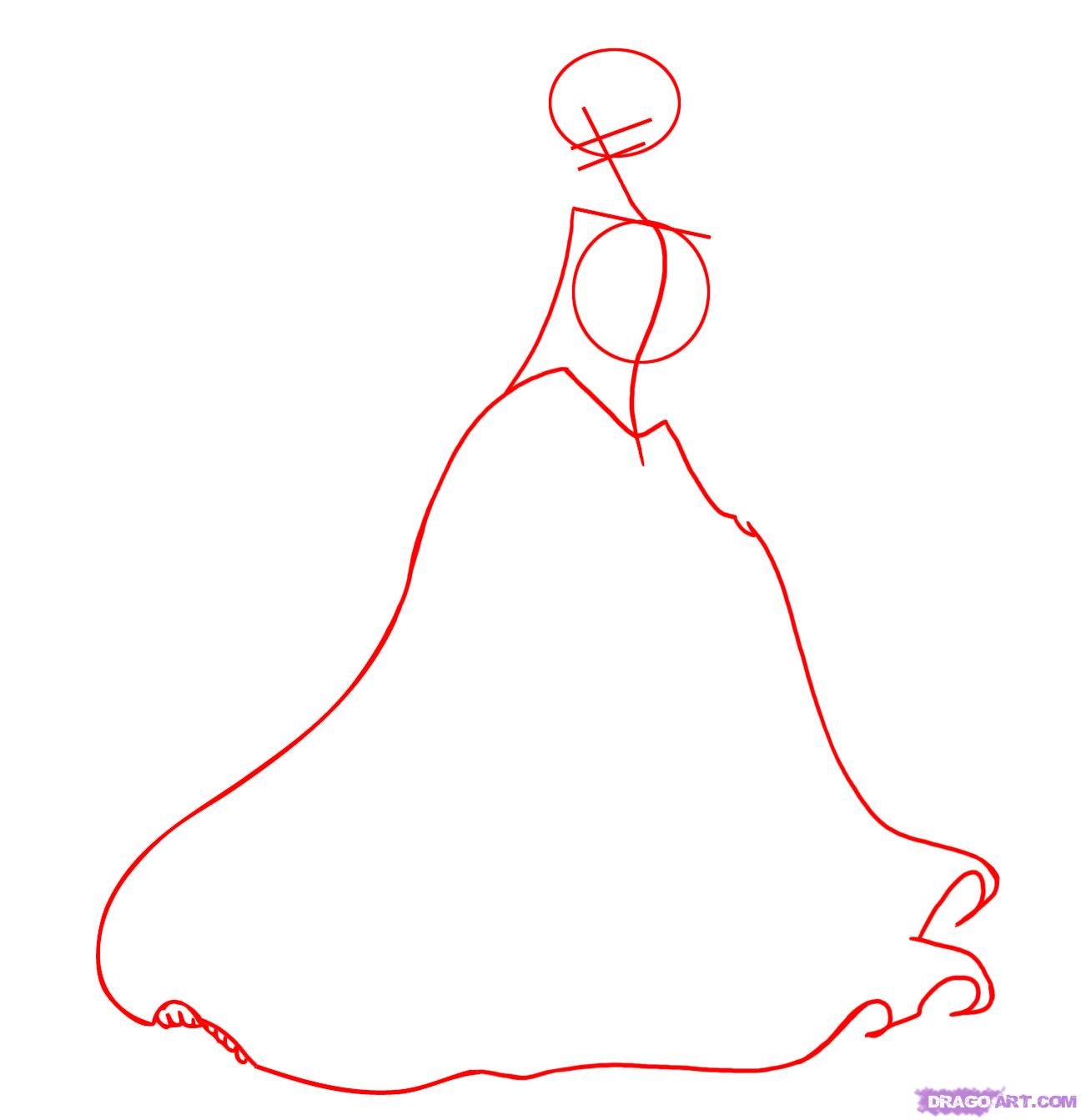 1296x1343 how to draw princess tiana, step - Step By Step Drawing Disney Princesses