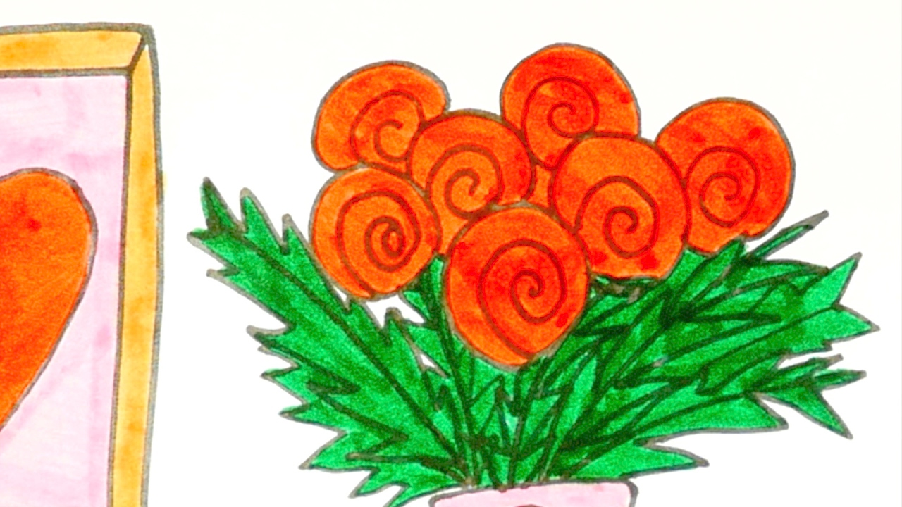 1280x720 Drawing A Bouquet Of Flowers For Kids Easy Step - Step By Step Drawing Flowers For Kids